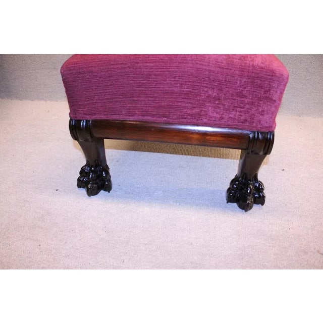 Wood 19th Century Victorian Horner Mahogany Bedroom, Boudoir Chair For Sale - Image 7 of 7