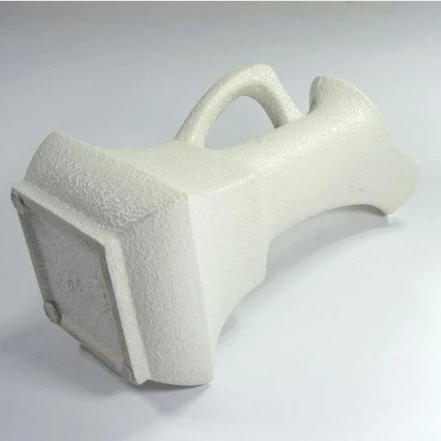 White Ceramic Vase by Roberto Rigon for Bertoncello Ceramiche, Italy, 1960s For Sale - Image 8 of 10