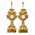 Pair of 18th Century Carved Gilt Wood Reliquary Lamps For Sale