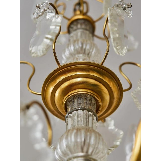 Two-Story Chandelier with Crystal Trimmings For Sale - Image 10 of 10