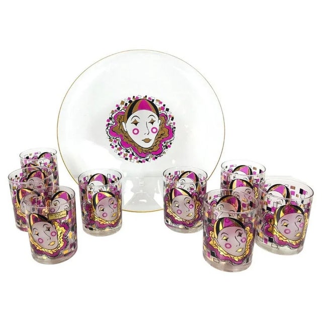 culver mardi gras glasses
