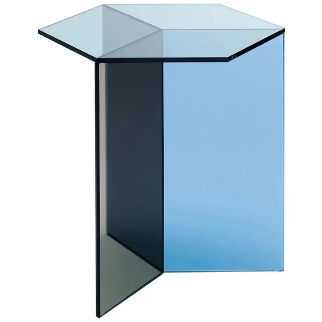 Glass Clear Glass Isom Tall Coffee Table by Sebastian Scherer For Sale - Image 7 of 7