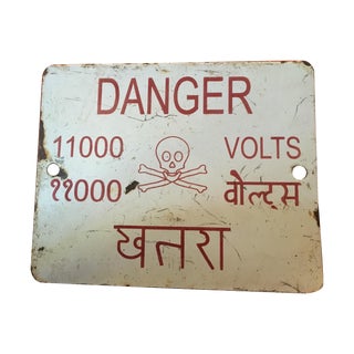 Indian High Voltage Sign For Sale