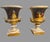 Antique Old Paris Porcelain Pair Urn Cachepots Hand Painted Figural Floral Gilt For Sale - Image 9 of 9