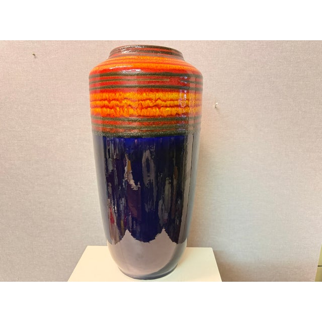 Vintage Fat Lava Floor Vase from Scheurich, 1970s For Sale - Image 4 of 18