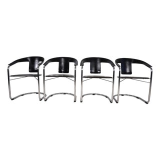 Dining Chairs by A. Rizzatto for Lo Studio, 1980s, Set of 4 For Sale