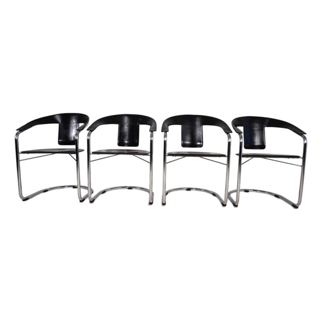 Dining Chairs by A. Rizzatto for Lo Studio, 1980s, Set of 4 For Sale