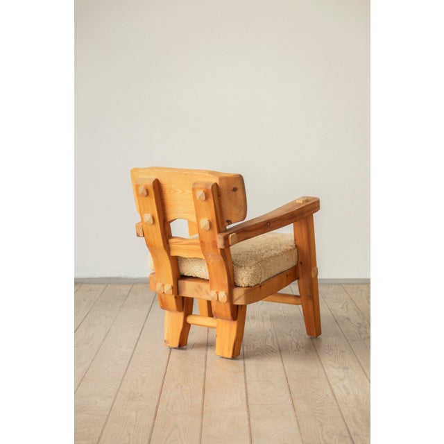 Pine Lounge Chairs by Stig Sandqvist, 1960s, Set of 2 For Sale - Image 4 of 8