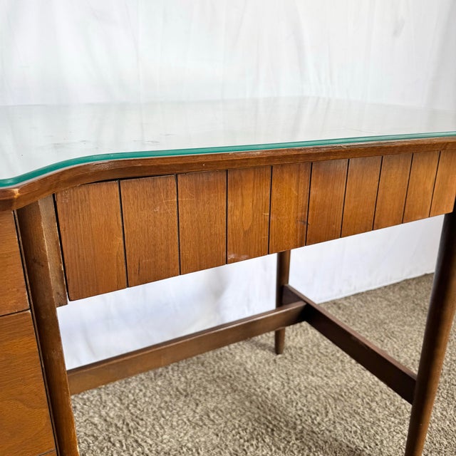 Mid Century Modern Mainline Hooker Walnut Writing Desk For Sale - Image 12 of 12