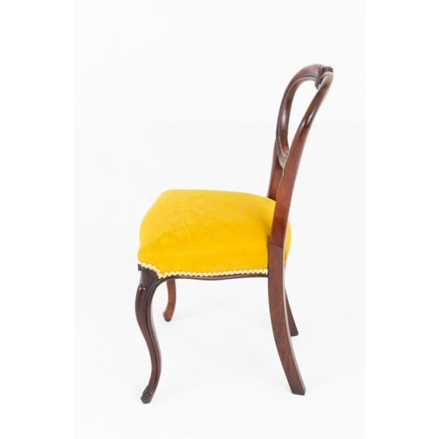 Victorian Balloon Back Dining Chairs, Set of 6 For Sale - Image 4 of 6