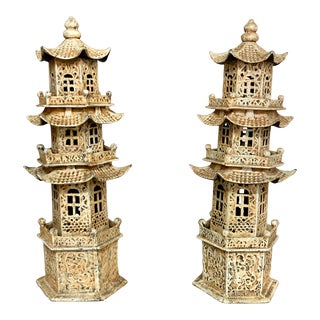 Iron Pagodas - a Pair For Sale