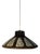 Brown and Grey Ceramic Pendant Lamp, West Germany For Sale