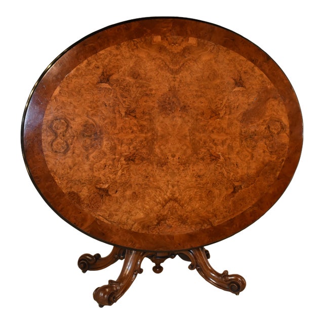 19th Century Walnut Tilt- Top Breakfast Table For Sale