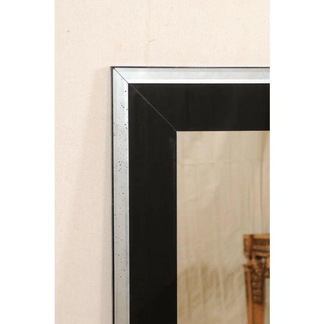 Sleek Black Artisan Mirror For Sale - Image 10 of 10