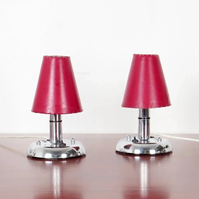 Bauhaus Table Lamps from Napako, Set of 2 For Sale - Image 3 of 3