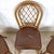 Set of Four Vintage Rattan Dining Chairs , Diamond Lattice Hoop Backs For Sale - Image 9 of 12