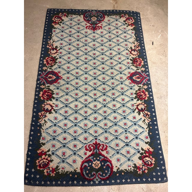 Art Deco Rug, 1940s-1950s For Sale - Image 6 of 14