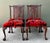 Vintage Hand Carved Chippendale Dining Chairs in 80s Yves St Laurent Printed Velvet - Set of 4 For Sale - Image 9 of 12