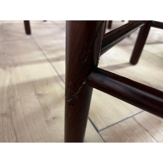 Brown Wooden and Rope LS4/B Chairs from Tito Agnoli, 1960s, Set of 6 For Sale - Image 8 of 9