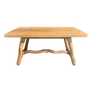French Oak Coffee Table, 1920s For Sale