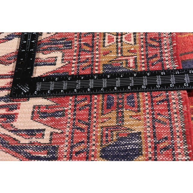 Textile Vintage Persian Heriz Rug Runner, 03'11 X 10'04 For Sale - Image 7 of 10