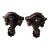 Vintage Hand-Carved Wood Wall Bracket Shelves - a Pair For Sale
