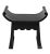Mid-Century Modern NOIR Wey Scalloped Stool, Charcoal Black For Sale - Image 3 of 5