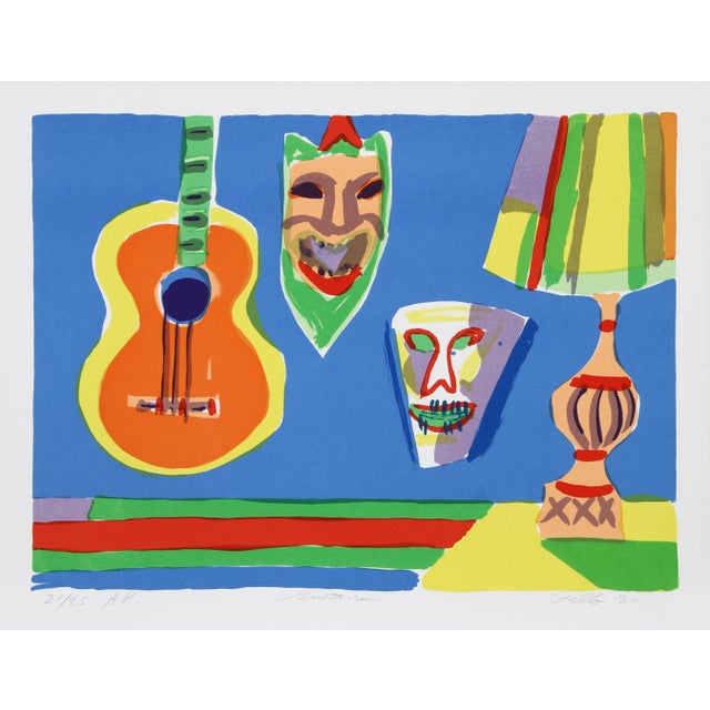 "Guitarra", John Grillo Serigraph For Sale