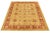 Modern Pakistani Peshawar Rug – Hand-knotted in wool, this refined piece features a muted gold field with vertical rows of...