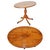 Vintage Oval Burr Yew Wood Side Table on Tripod Legs For Sale - Image 12 of 12