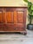 Rustic Large Antique 19th Century Oak Dark Wood Blanket Box Chest Coffer with Key Rustic Farmhouse For Sale - Image 3 of 15