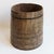 Vintage teak wood barrel from North India. Original paint with hand waxed finish.
