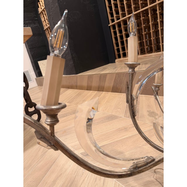 Transitional Contemporary Fine Art Candelabra Chandler For Sale - Image 3 of 5