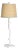 Regina Andrew Sylvan Branch Buffet Lamp, White with Rattan Shade For Sale