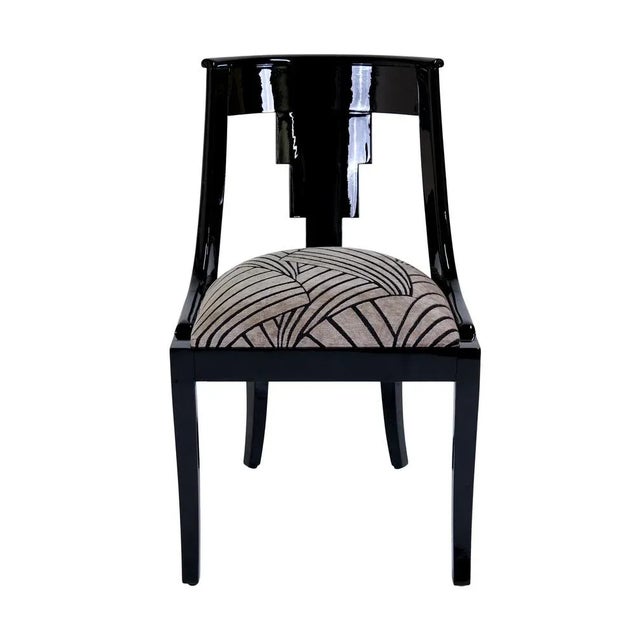 Art Déco French Gondola Chairs, 1930s, Set of 6, in Restored conditions. Designed 1920 to 1949