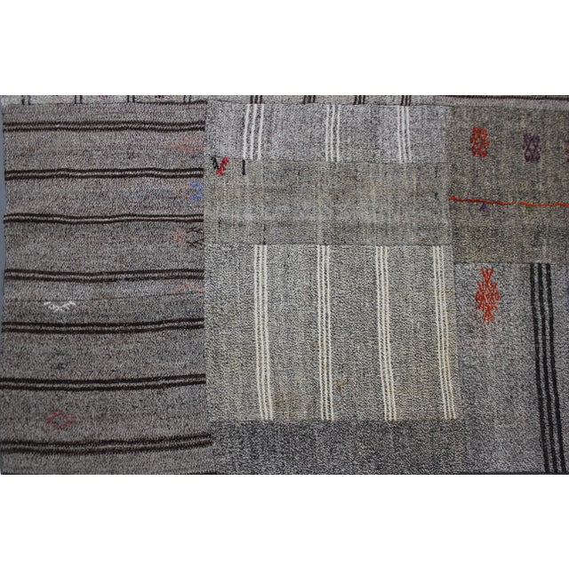 Vintage Aara Rugs Inc. Hand Knotted Patchwork Kilim - 12'3" X 8'6" For Sale - Image 4 of 4