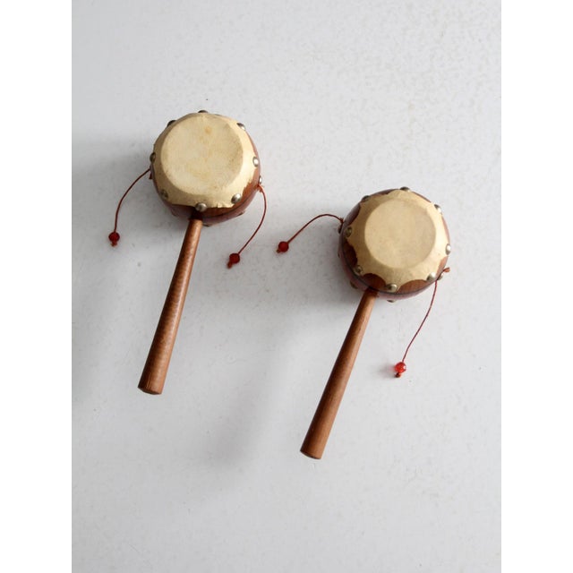 Mexican Vintage Mexican Spinning Drums Pair For Sale - Image 3 of 8