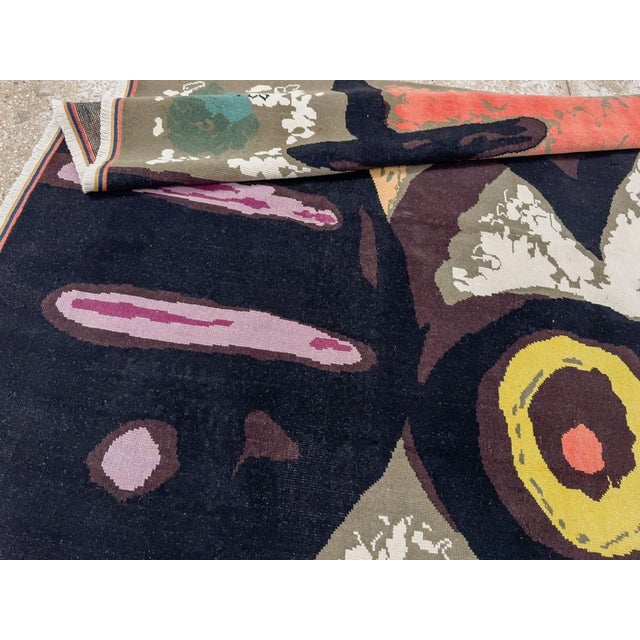 Mid 20th Century Modern Turkish Deco Rug in Style of Joan Mirorug no. 10964 For Sale - Image 5 of 5