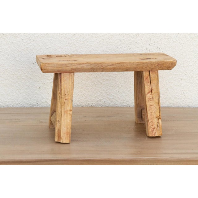 Country Chic Petite Wood Plant Stand For Sale - Image 4 of 7