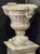 Large English Garden Stone Urn or Planter Pot on Square Plinth Base For Sale In Austin - Image 6 of 12