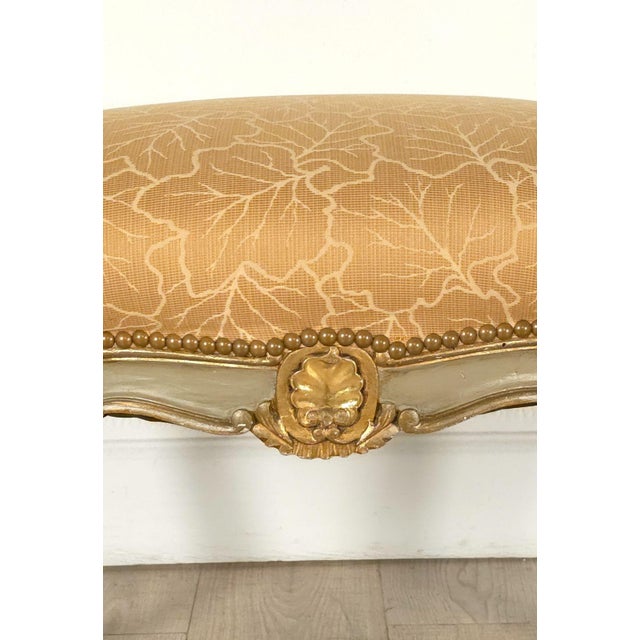 French Painted and Gilt Upholstered Stool, 19th Century For Sale In San Francisco - Image 6 of 6