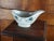Ceramic Mid-20th French Moulin Des Loups Sauce Boat With Blue Flowers For Sale - Image 7 of 11