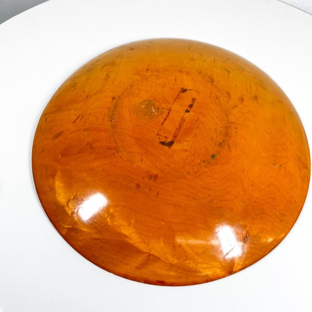 Wood 1940s Modern Large Maple Wood Plate Paul McCobb Russel Wright Era For Sale - Image 7 of 8