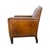 Animal Skin Antique French Moustache Cognac Leather Club Chair, 1920s For Sale - Image 7 of 13
