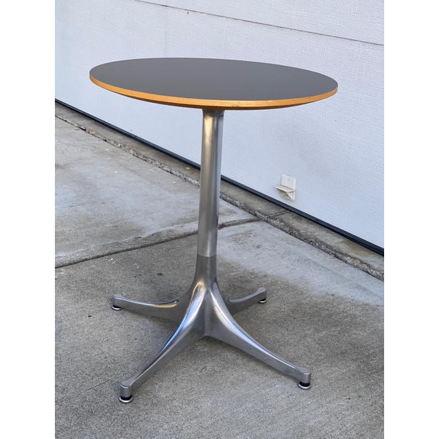 Black George Nelson Swag Leg Pedestal Table for Herman Miller For Sale - Image 8 of 8