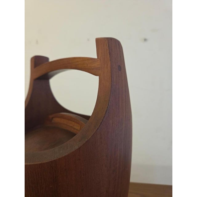 Danish Staved Teak Bucket Style Ice Bucket by Jens Quistgaard, 1965 For Sale - Image 3 of 7