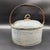 A Rare Antique Gray Agateware Oval Lunch Pail With Agate Lid, Circa 1900 Made in the USA, circa 1900 Made of agate enamel...
