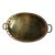 Vintage Brass Faux Bamboo Serving Tray For Sale