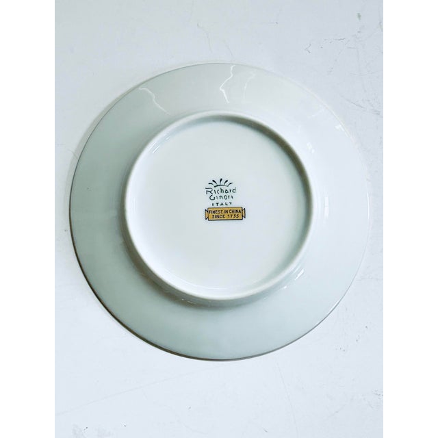 Richard Ginori Richard Ginori Palermo Blue Bread and Butter Plates - Set of 7 For Sale - Image 4 of 5