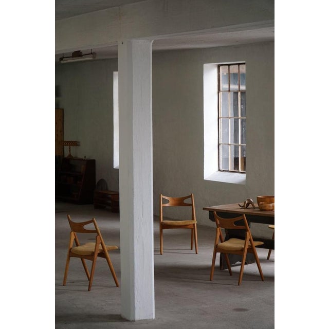 Carl Hansen & Søn Danish CH29 Dining Chairs attributed to Hans J. Wegner for Carl Hansen & Son, 1951, Set of 6 For Sale - Image 4 of 18